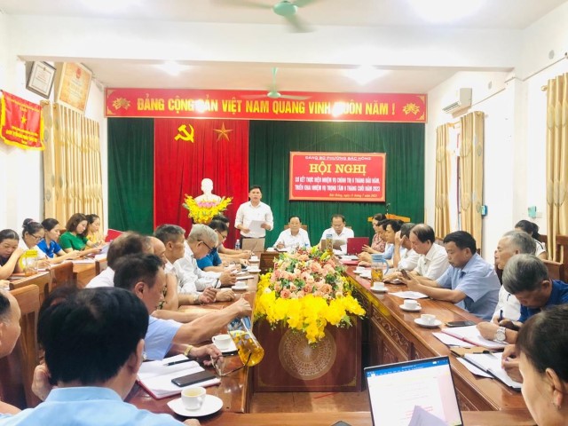 Đảng ủy phường Bắc Hồng tổ chức Hội nghị sơ kết thực hiện nhiệm vụ chính trị 6 tháng đầu năm 2023